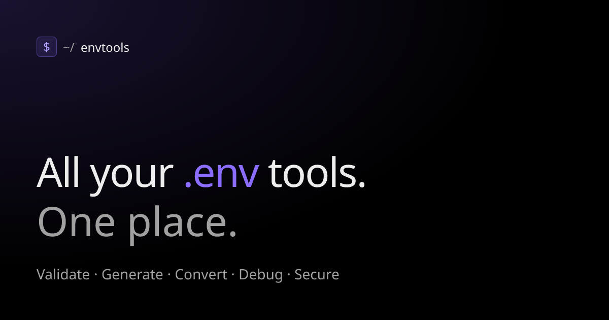 Learn — every .env guide, blog post, and comparison · envtools
